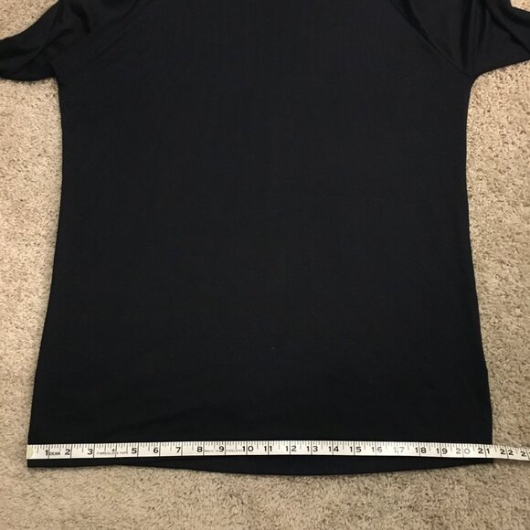 Topshop Dark Navy Blue Lightweight Knit Long Top - Picture 12 of 14